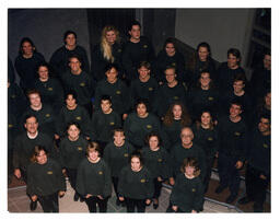 Overhead Shot of Lake Effect Choir in University Center (Part of the NMU Historic Photographs Collection)