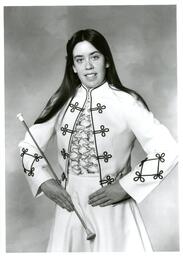 Portrait of Baton Twirler in Marching Band Uniform (Part of the NMU Historic Photographs Collection)