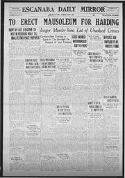 Escanaba Daily Mirror, 1923-08-07