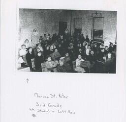 Marion Hebert St. Peter and Third Grade Class at Sacred Heart School, Munising, Michigan