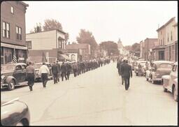 (050-014) Men Marching in the Ontonagon Labor Day Parade