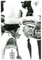 Closeup of Dr. Niditzuye and Gary Teske in Marching Band Uniforms (Part of the NMU Historic Photographs Collection)