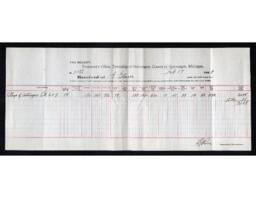 G. Glaser Tax Receipt, 1929-02-19