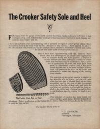 The Crooker Safety Sole and Heel Advertisement