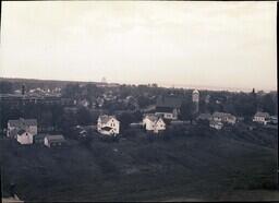 (017-003) Aerial View of Ontonagon from Top of Water Tower 3 of 3