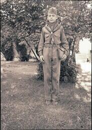 (133-009) Webb Radke Boy in Scouting Uniform