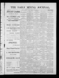 The Daily Mining Journal, 1885-08-11