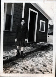 Davidson Daughter with Plaid Scarf