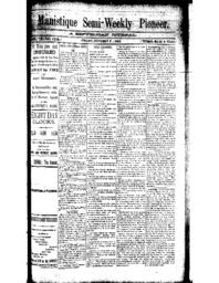 Manistique Semi-Weekly Pioneer, 1892-10-07