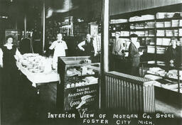 Interior View of Morgan Company Store, Foster City Michigan