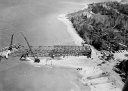 Erecting truss spans for the Mackinac Bridge (10 of 11)