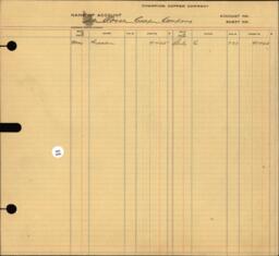 Copper Range Company Transfer Ledger 1907-1928, #060 Expenses I