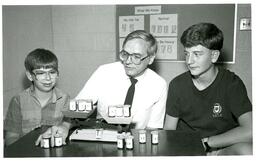 John Kiltinen and Two Seaborg Summer Science Academy Students (Part of the NMU Historic Photographs Collection)