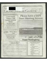 Grand Marais Gazette, 2012-11-15