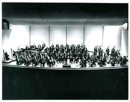 Orchestra Performing on Stage (Part of the NMU Historic Photographs Collection)