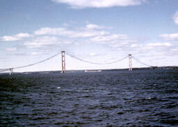 Cable spinning operation for Mackinac Bridge (10 of 12)