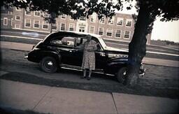 (007-017) Woman Posing in front of Car