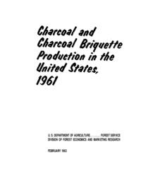 Charcoal and Charcoal Briquette Production in the United States in 1961