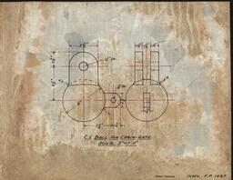 Cast Iron Ball for Chain-Gate Plan