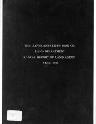 Cleveland-Cliffs Iron Company Land Department Annual Report, 1936 (Part 1)