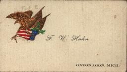 F.W. Hahn Business Card