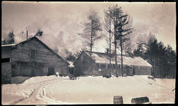 Two Buildings in Snow