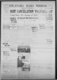 Escanaba Daily Mirror, 1923-12-01