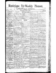 Manistique Tri-Weekly Pioneer, 1888-07-14