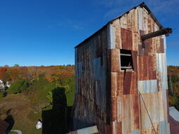 Drone's Eye View of the Champion Mine #4 Shaft House, 2017-10-11 (5 of 32)