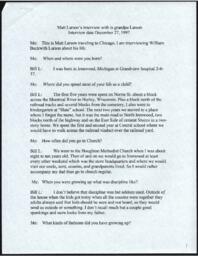 William Larson Oral History Transcript, 1997