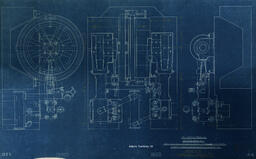 R.B.C. Heavy Duty Horizontal Cross Compound Corliss Engine Plan