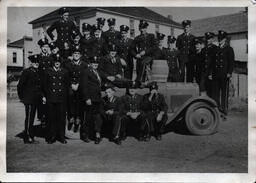 Ontonagon Fire Department with First Fire Engine