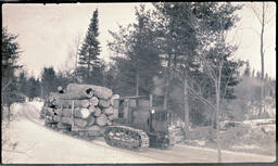 Trator Hauling Logs, 2 of 2