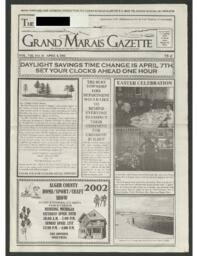 Grand Marais Gazette, 2002-04-04