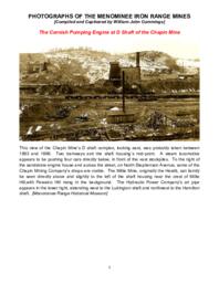 Photographs of the Menominee Iron Range Mines (2 of 3)