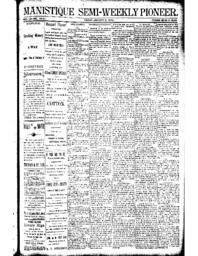 Manistique Semi-Weekly Pioneer, 1893-02-03