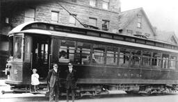 End of Houghton County Streetcar Line in Calumet, Michigan