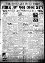 The Escanaba Daily Press, 1931-10-18