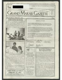 Grand Marais Gazette, 2001-02-01