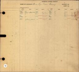 Copper Range Company Transfer Ledger 1907-1928, #009 Accounts Payable 