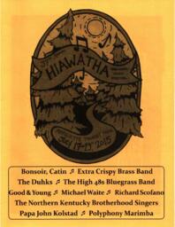 Hiawatha Music Festival Program, 2015