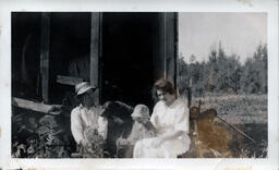 Young Tom Ross with Parents and Dog