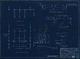 Assembly and Details of Ice Tray for Handling Blocks of Ice 11 Feet x 22 Inches x 42 Inches Weighing 300 Pounds