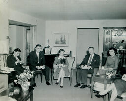 President's Reception March 13, 1960: Dr. and Mrs. Harden with Two Guests