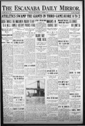 Escanaba Daily Mirror, 1913-10-09