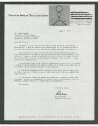 Rose Robinson to James L. Carter, 1973-08-07