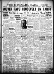 The Escanaba Daily Press, 1932-10-29