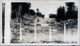 Victoria Dam Pipeline Excavation Site Looking East from Station 25 and 25