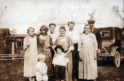 Family and Children with Ford Car