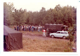 Competitors Waiting in a Field (Part of the NMU Historic Photographs Collection)